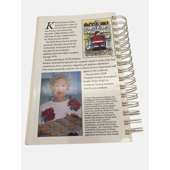 1994 KUB's Christmas Kitchens Remembered Spiral-Bound Cookbook Knoxville TN - Picture 2 of 8